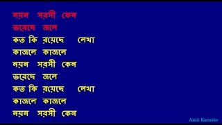 Noyono Sorosi Keno Lyrics in Bengali
